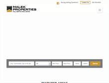 Tablet Screenshot of malekproperties.com